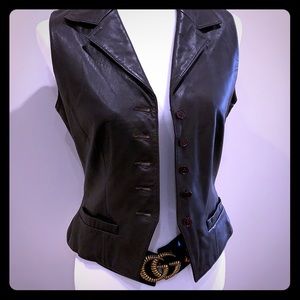 Leather vest
